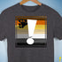 Bear Pride Flag Exclamation Point Premium Unisex T-Shirt - Dark Grey Heather
